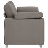 vidaXL Sofa Taupe 62.99 x 30.31 x 32.28 in Fabric