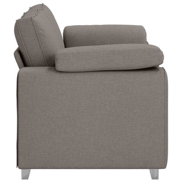 vidaXL Sofa Taupe 62.99 x 30.31 x 32.28 in Fabric