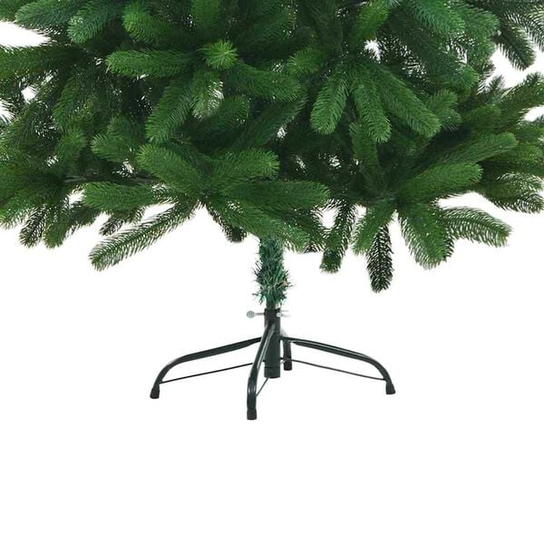 vidaXL Christmas Tree Green Polyethylene, Steel, Plastic 59.1 in