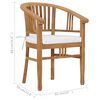 vidaXL Garden Dining Set Teak Wood Solid Teak Wood Medium Durable