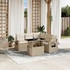 vidaXL Garden Sofa Set Beige