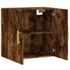 vidaXL Wall Cabinet Smoked Oak Engineered Wood Medium Wall Cabinet