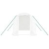 vidaXL Greenhouse White Polyethylene (PE), galvanized steel 43 sq ft