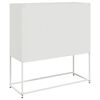 vidaXL Sideboard White Cold-rolled steel Medium Sideboard Rectangular