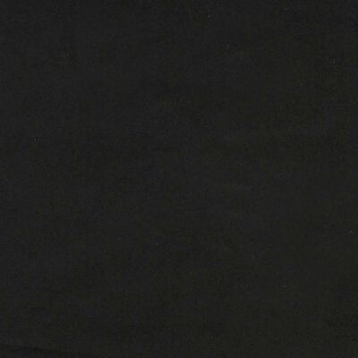 Solid black fabric close-up showing the upholstery texture.