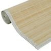 vidaXL Carpet Natural bamboo color Bamboo surface with polypropylene borders