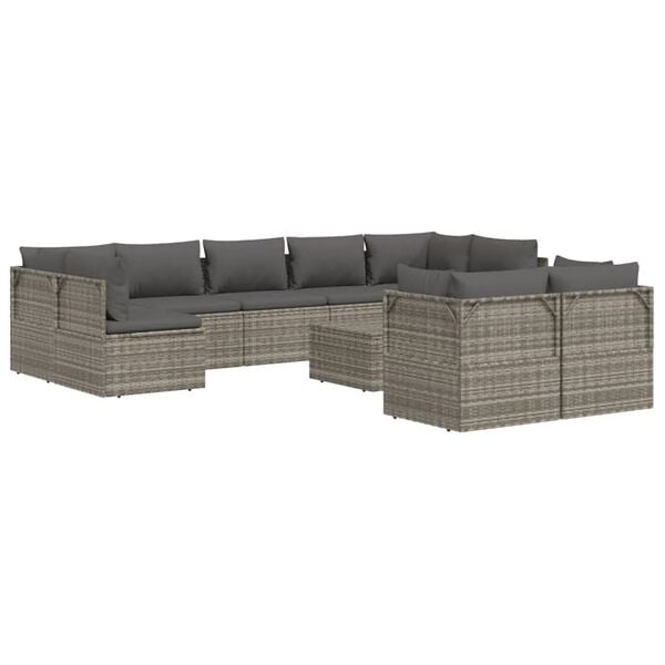 vidaXL Garden Lounge Set Grey