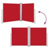 vidaXL Side Awning Red 100% polyester with PU coating 55.1 x 236.2 in