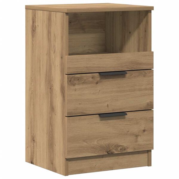 vidaXL Bedside Cabinet Artisan Oak Engineered Wood Medium