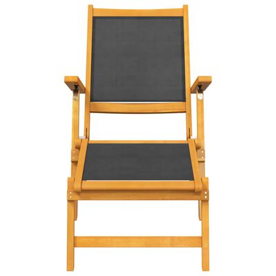 vidaXL Patio Deck Chairs 2 pcs Solid Wood Acacia and Textilene