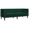 vidaXL Chesterfield Sofa Set Dark Green Velvet 3-Seater