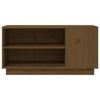 vidaXL TV Cabinet Honey Brown Solid pine wood Medium TV Cabinet