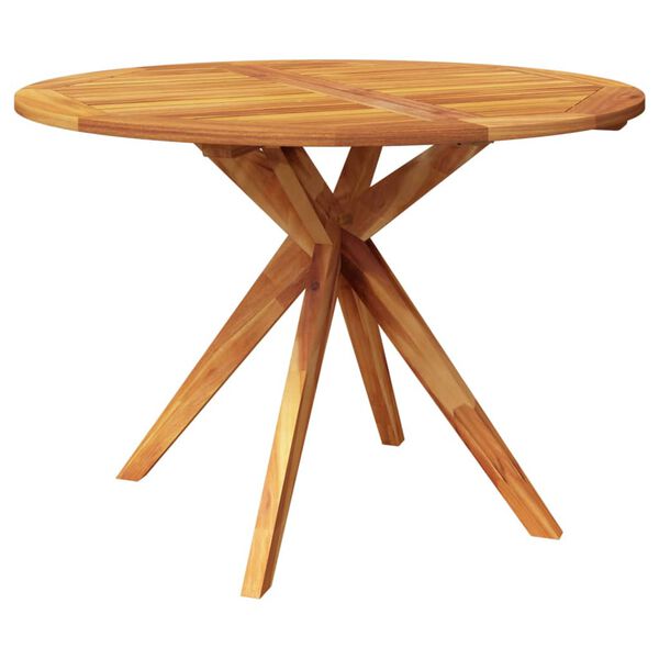 vidaXL Garden Table Natural Wood Brown Solid acacia wood Medium Durable