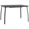vidaXL Garden Dining Set Anthracite Powder-Coated Steel Medium Stackable