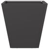 vidaXL Garden Planter Black Cold-rolled steel Ample space for soil