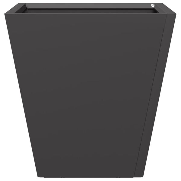 vidaXL Garden Planter Black Cold-rolled steel Ample space for soil