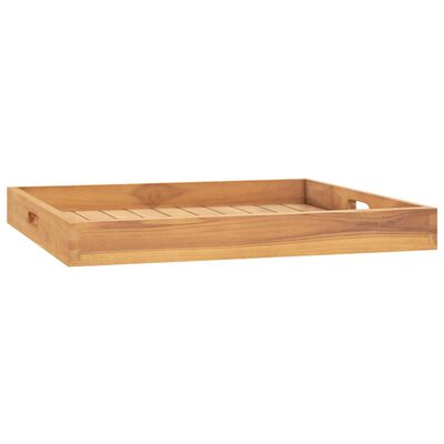 vidaXL Serving Tray 23.6"x23.6" Solid Wood Teak