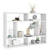 vidaXL Wall Shelf High gloss white Engineered wood 29.5 x 6.3 x 21.7 in