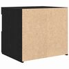 vidaXL Bedside Cabinet 2 pcs Black Oak 19.69 x 15.75 x 17.72 in