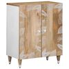 vidaXL Sideboard Set of 3 Natural Mango Wood with White