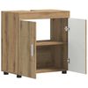vidaXL Bathroom Cabinet Set TULUM Artisan Oak 23.62 x 13.39 x 24.80 in