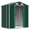 vidaXL Garden Shed Green Galvanized Steel 75.2 x 51.2 x 77.9 in