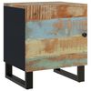 vidaXL Bedside Cabinet Brown, Black Solid reclaimed wood, iron