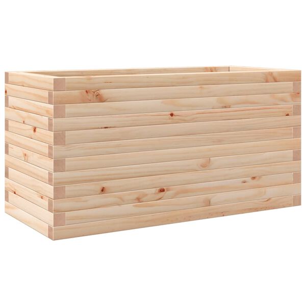 vidaXL Patio Planter 35.4x15.7x17.9" Solid Wood Pine