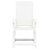 vidaXL Garden Chair Set of 2 White Plastic Medium Foldable
