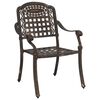 vidaXL Garden Dining Set 5 pcs Bronze 35.4" x 35.4" x 29.5