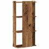 vidaXL 3 Tier Bookcase Old Wood Engineered Wood Small Bookcase