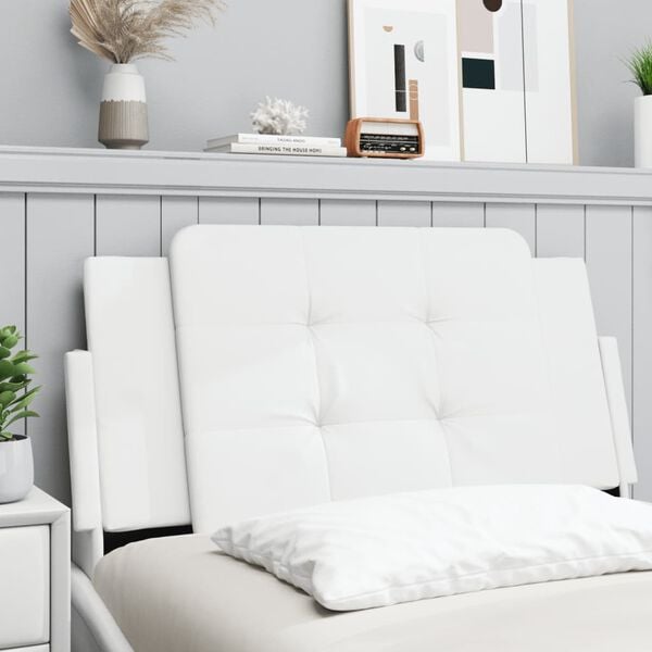 vidaXL Headboard Cushion White