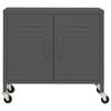 vidaXL Storage Cabinet Anthracite Steel 23.6 x 13.8 x 22.0 in