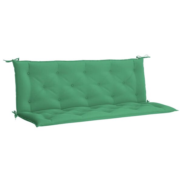 vidaXL Garden Bench Cushion Set of 2 Green Oxford fabric (100% polyester)