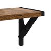 vidaXL Wall Shelves with Shelf 2 pcs Old Wood 23.62 x 5.91 x 6.10 in