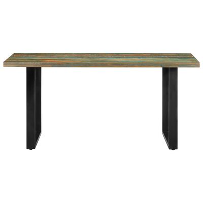 vidaXL Dining Table 63"x31.5"x29.5" Solid Reclaimed Wood