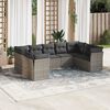 vidaXL Garden Sofa Set Grey, Dark Grey