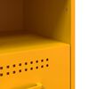 vidaXL Bedside Cabinet Set of 2 Mustard Yellow Cold-Rolled Steel