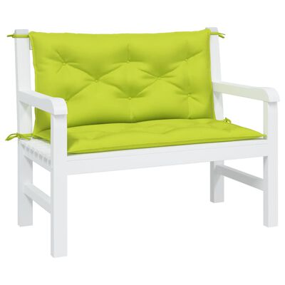 vidaXL Garden Highback Chair Cushions 2 pcs Cream 47.2 x19.7 x2.8