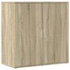 vidaXL Sideboard Sonoma oak Engineered wood 31.1 x 15.0 x 31.5 in