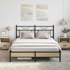 vidaXL Bed Frame Sonoma oak Engineered wood and steel