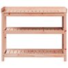 vidaXL Potting Table Natural wood color Solid Douglas wood Medium