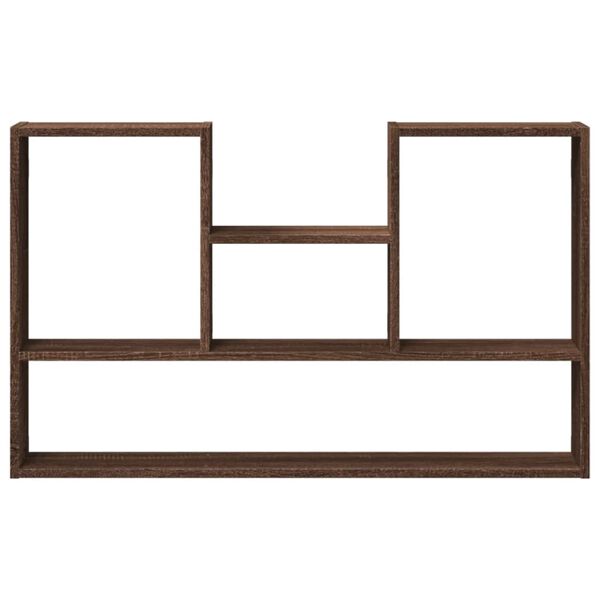vidaXL Wall Shelf Brown Oak 39.0x5.9x23.6" Engineered Wood