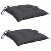 vidaXL Chair Cushion Set of 2 Anthracite Oxford fabric