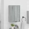 vidaXL Bathroom Cabinet with Door Grey Sonoma 15.35 x 9.25 x 25.59 in