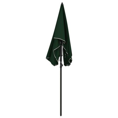 vidaXL Garden Parasol with Pole 78.7"x51.2" Green