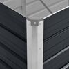 vidaXL Raised Bed Anthracite Galvanized steel Large Durable