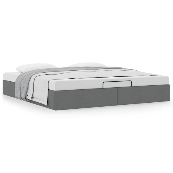 vidaXL Ottoman Bed Frame Dark Grey