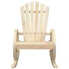 vidaXL Rocking Adirondack Chair Brown Solid fir wood Medium Ergonomic