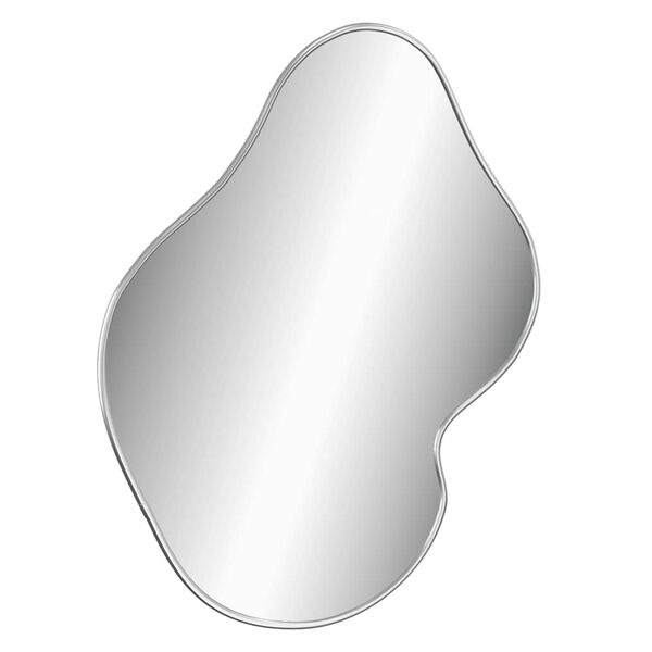 vidaXL Wall Mirror Silver Glass, PVC 23.6x19.7 in Wall mounting